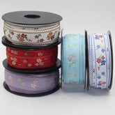 10 meters 25mm Floral Jacquard Braid #JAC4690 - ACCESSOIRES LEDUC BV